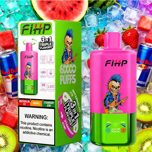 ✨FIHP60K Jednorazová elektronická cigareta, 3 príchute v jednej (60 000 potiahnutí)