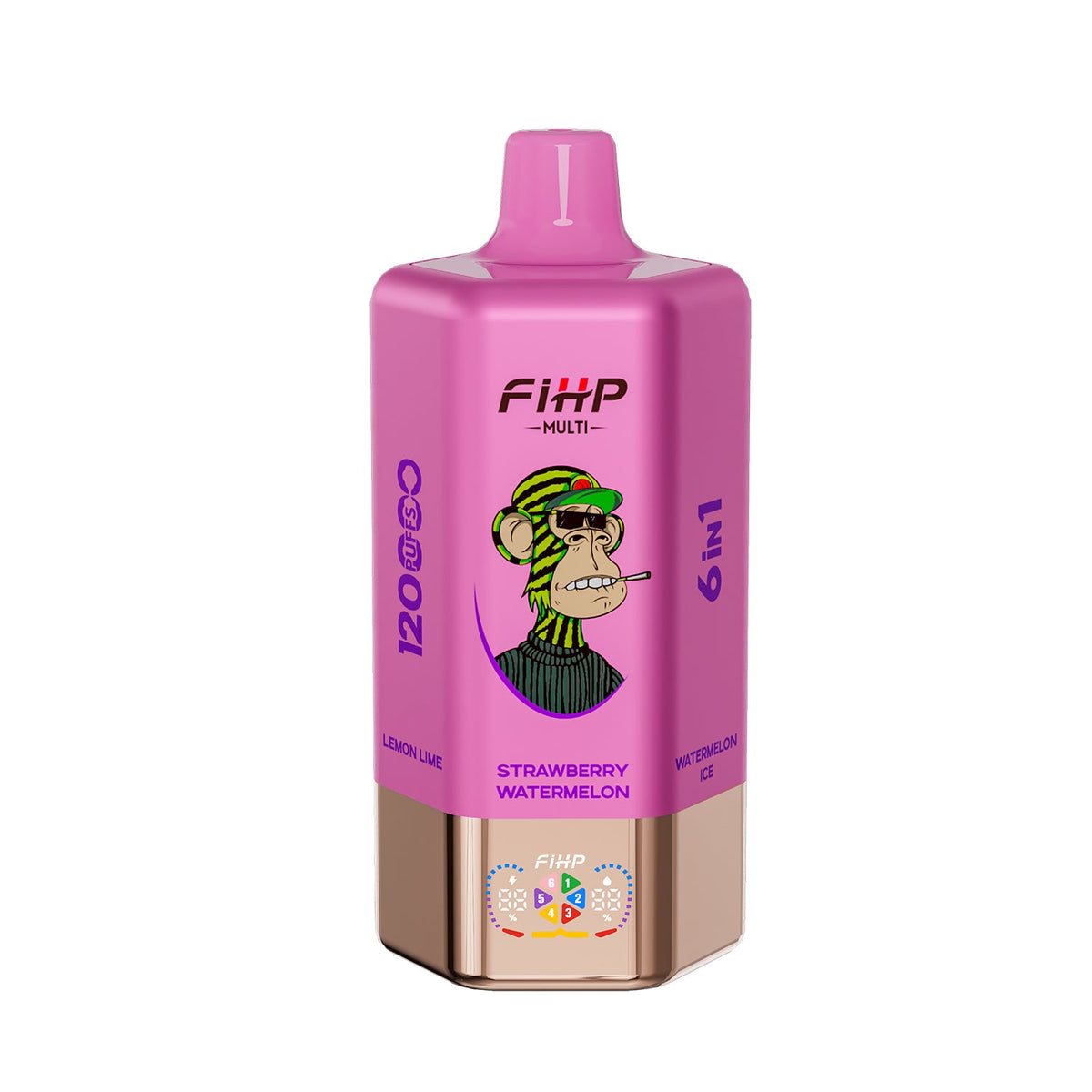 ✨ Jednorazová elektronická cigareta FIHP120K, 6 príchutí v jednej (120 000 potiahnutí)